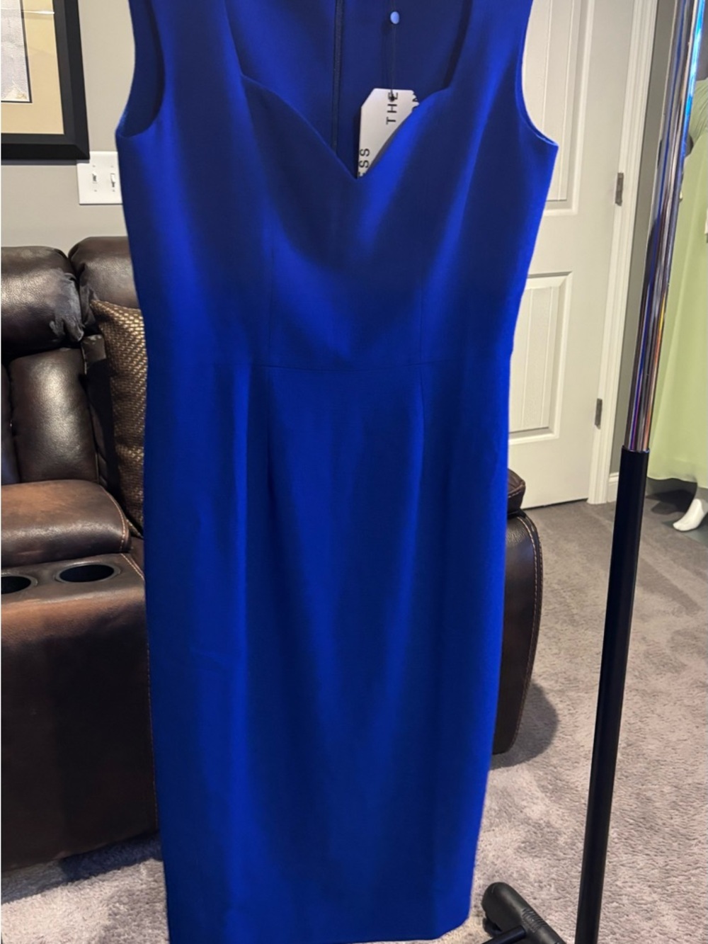 Dress the Population Royal Blue Midi Sheath Dress